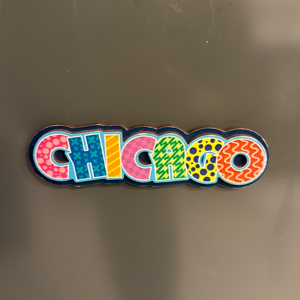 Chicago Fun 2-Layer Souvenir Magnet